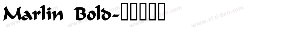 Marlin Bold字体转换